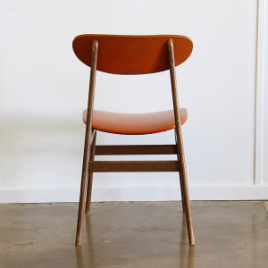 orange dining chair single_back