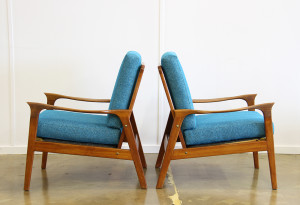 blue teak armchairs 2