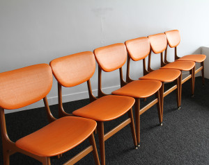 orange dinding chairs 1