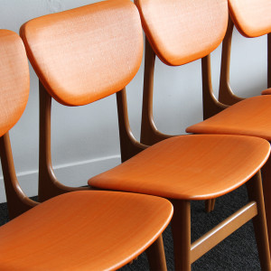 orange dining chairs crop